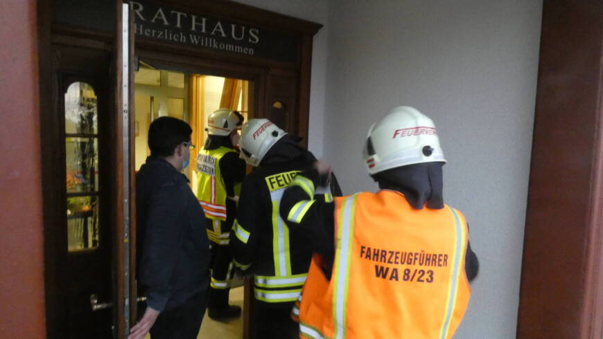 Auslösung Brandmeldeanlage Rathaus