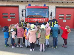 Was macht die Feuerwehr? Brandschutzerziehung im Kindergarten Sachsenhausen