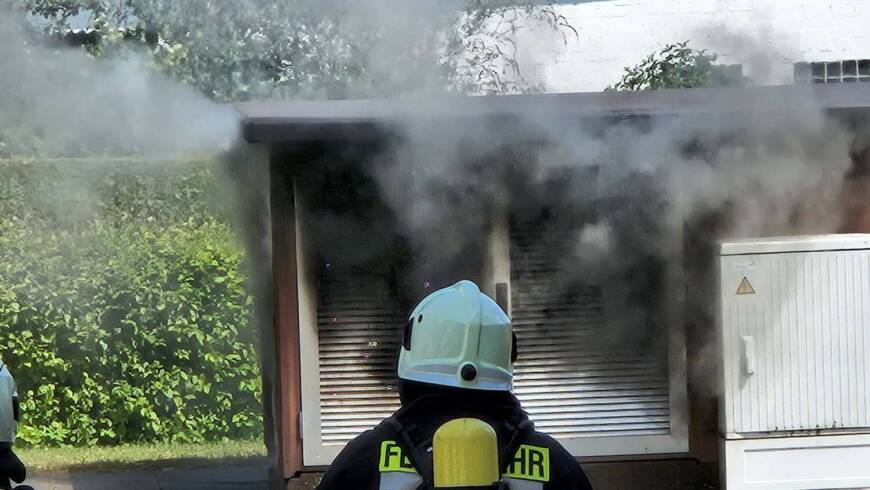 Elektrounfall, Rauchentwicklung aus Trafostation