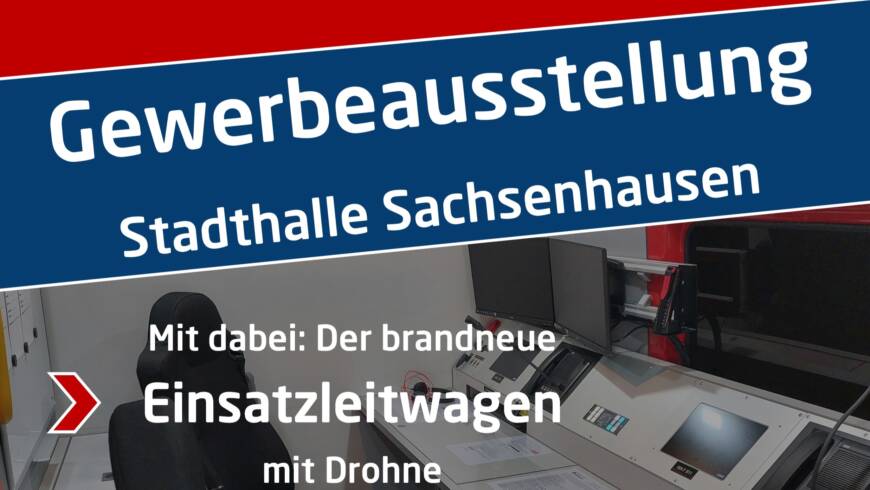 Gewerbeausstellung in Sachsenhausen mit neuem ELW und Mitmachaktionen