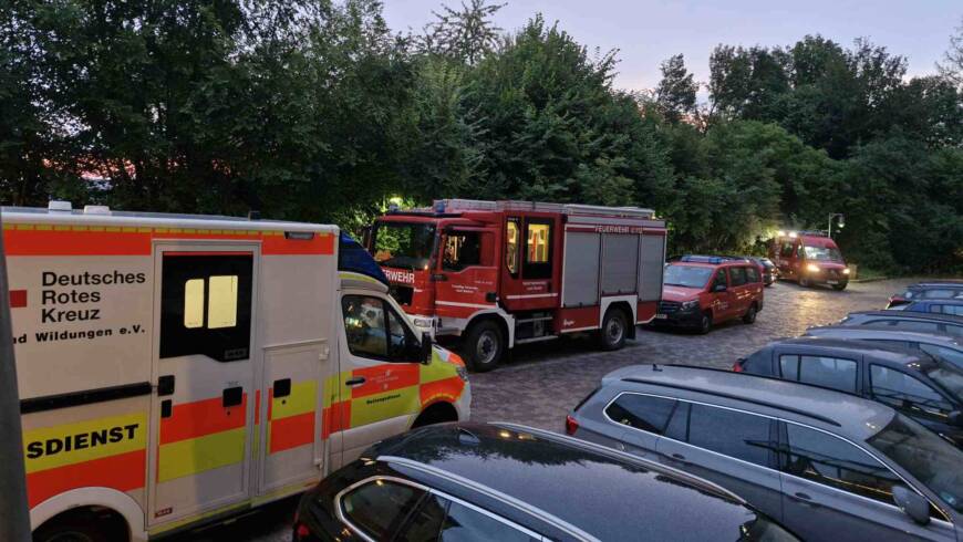 Unterstützung Rettungsdienst im Schloss