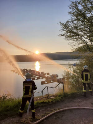 Gemeinsamer Übungsdienst der Stadtteilwehren Nieder-Werbe und Waldeck am Edersee