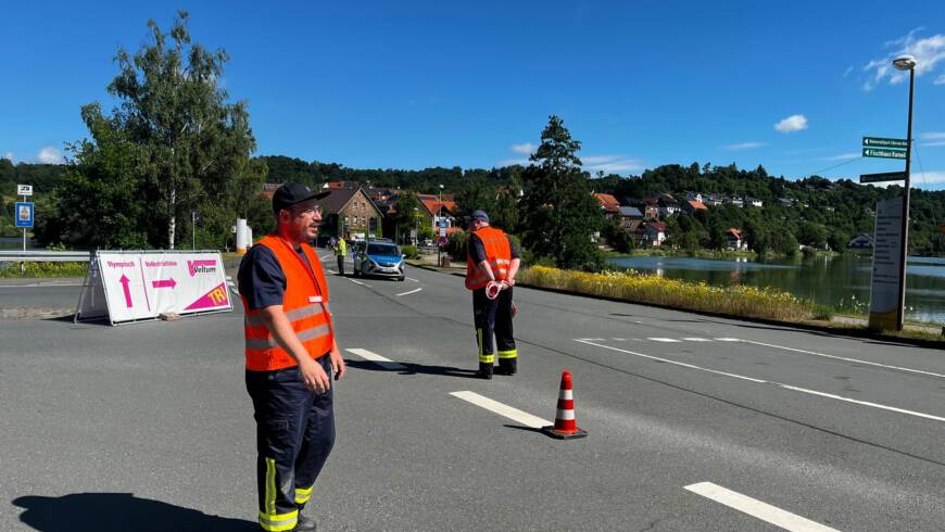 Verkehrsabsicherung Triathlon