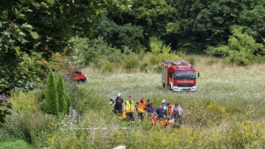 Personenrettung aus Gelände