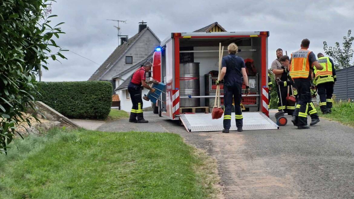 Ölspur auf 600m Verkehrsfläche