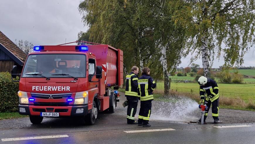 Hydrantenwinterdienst in Sachsenhausen, Alraft, Selbach