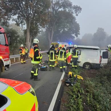 Verkehrsunfall, Person eingeschlossen