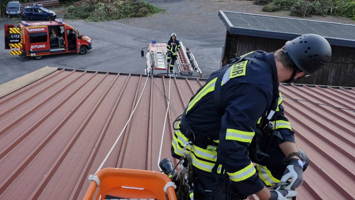 Polizeieinsatz – Person in Absturzgefahr