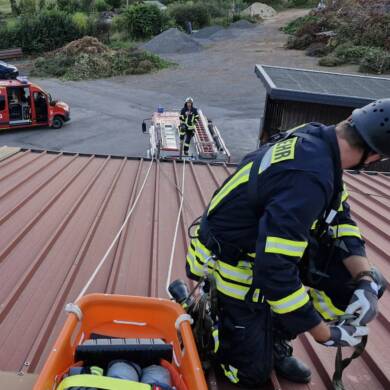 Polizeieinsatz – Person in Absturzgefahr