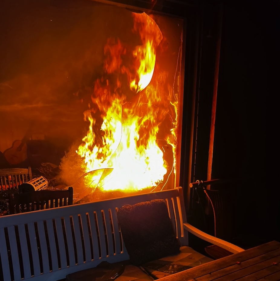 Brand im Wochenendhaus