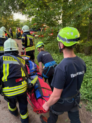 Gemeinsamer Übungsdienst am GreenTrail in Nieder-Werbe
