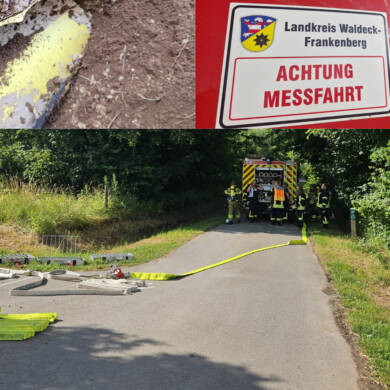 Gasaustritt aus Hauptleitung