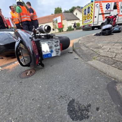 Verkehrsunfall Motorräder