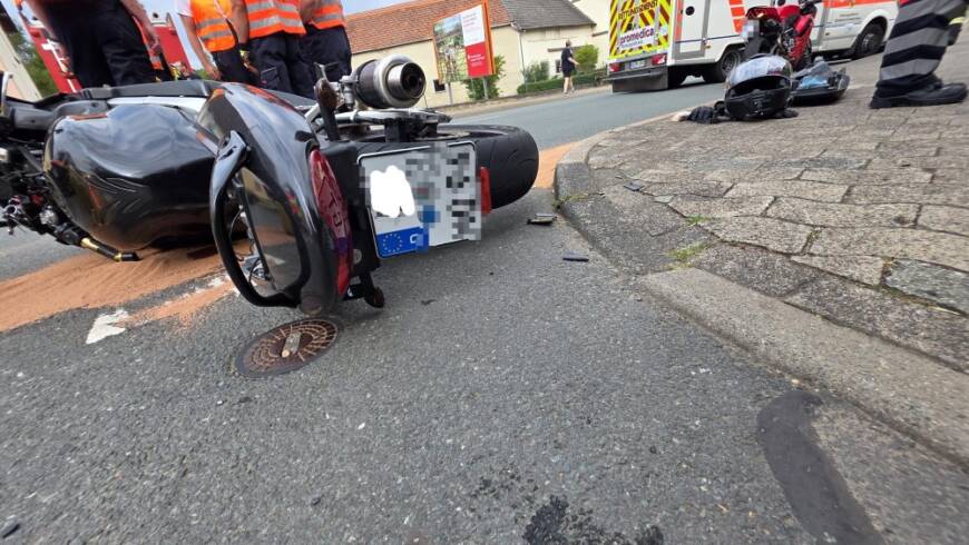 Verkehrsunfall Motorräder